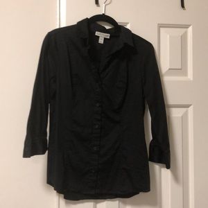 Black button down